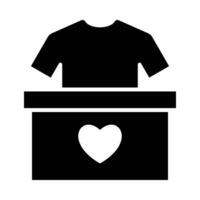 Clothes Donation Vector Glyph Icon For Personal And Commercial Use.