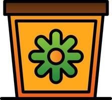 Plant Pot Vector Icon Design