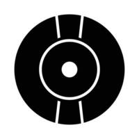 Compact Disc Vector Glyph Icon For Personal And Commercial Use.