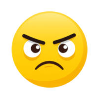 Pegatina emoticon sonriente ai generato png