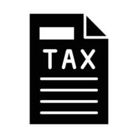 Tax Vector Glyph Icon For Personal And Commercial Use.