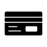 Credit Card Vector Glyph Icon For Personal And Commercial Use.