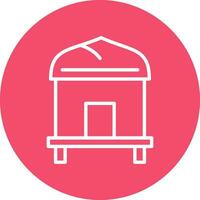 Hut Vector Icon Design