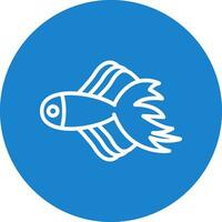 Betta pescado vector icono diseño