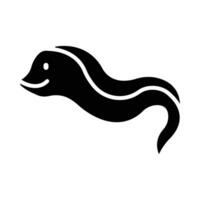 Eel Vector Glyph Icon For Personal And Commercial Use.