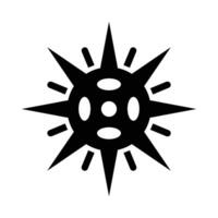 Sea Urchin Vector Glyph Icon For Personal And Commercial Use.