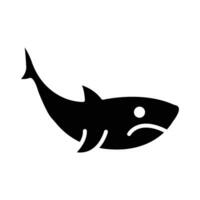 tiburón vector glifo icono para personal y comercial usar.
