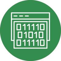 Binary code Vector Icon Design