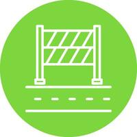 Road Block Vector Icon Design