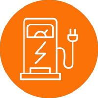 Charging Station Vector Icon Design