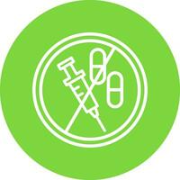 No Drugs Vector Icon Design