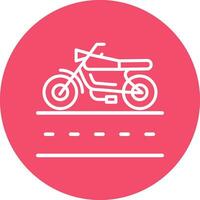 Motorcycle Lane Vector Icon Design