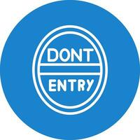 Do Not Enter Vector Icon Design