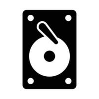 Hard Disk Vector Glyph Icon For Personal And Commercial Use.