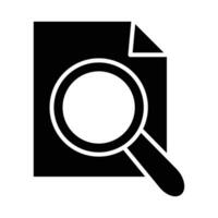 Analysis Vector Glyph Icon For Personal And Commercial Use.