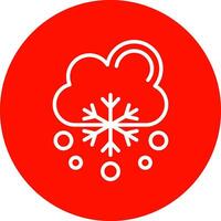 Snowfalling Vector Icon Design