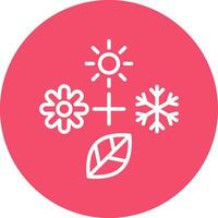 Seasons Vector Icon Design