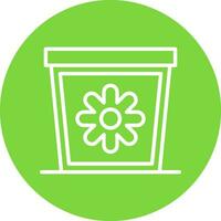 Plant Pot Vector Icon Design