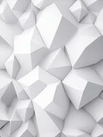 White geometric abstract background, Generative AI Illustration. photo