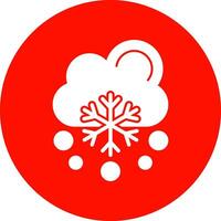 nieve cayendo vector icono diseño