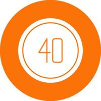 Speed Limit Vector Icon Design