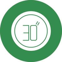 Speed Limit Vector Icon Design