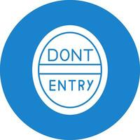 Do Not Enter Vector Icon Design