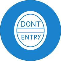 Do Not Enter Vector Icon Design