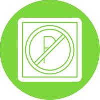 No Parking Vector Icon Design