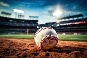 béisbol pelota. generar ai foto