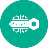 Digital key Vector Icon Design