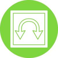 Double Curve Vector Icon Design