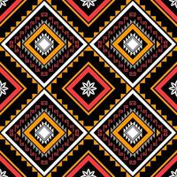 ethnic geometric seamless pattern. Geometric ethnic pattern can be used in fabric design for clothes, decorative paper, wrapping, textile, embroidery, illustration, vector, carpet vector