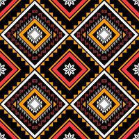 ethnic geometric seamless pattern. Geometric ethnic pattern can be used in fabric design for clothes, decorative paper, wrapping, textile, embroidery, illustration, vector, carpet vector