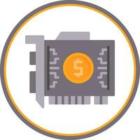 Gpu mining Vector Icon Design