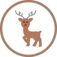 Reindeer Vector Icon Design