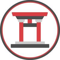 Torii gate Vector Icon Design