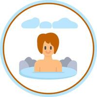 Onsen Vector Icon Design