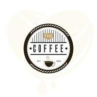 Coffee logo - vector illustration, emblem set design on black background.