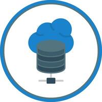 Cloud database Vector Icon Design