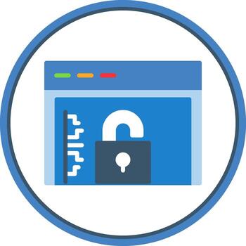 Web encryption Vector Icon Design