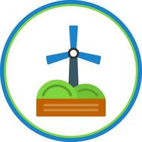 Windmill Vector Icon Design