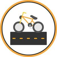 Cycle Lane Vector Icon Design