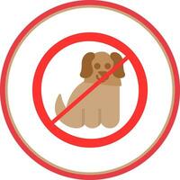 No mascotas permitido vector icono diseño