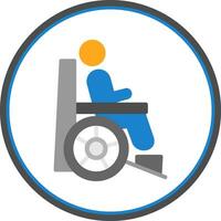 Disability Vector Icon Design