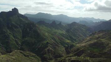 aérien vue de le gran Canaria montagnes video