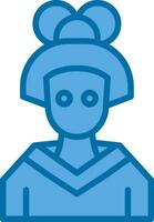 Geisha Vector Icon Design