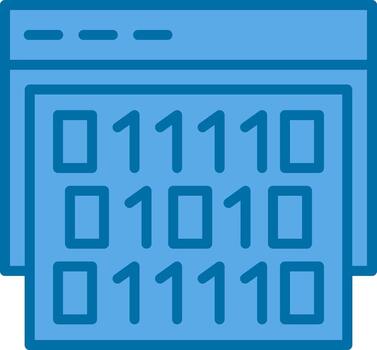 Binary code Vector Icon Design