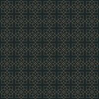 Pattern design in gold color on black background vector