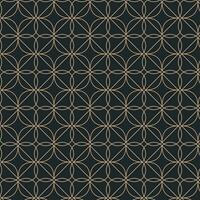 Pattern design in gold color on black background vector